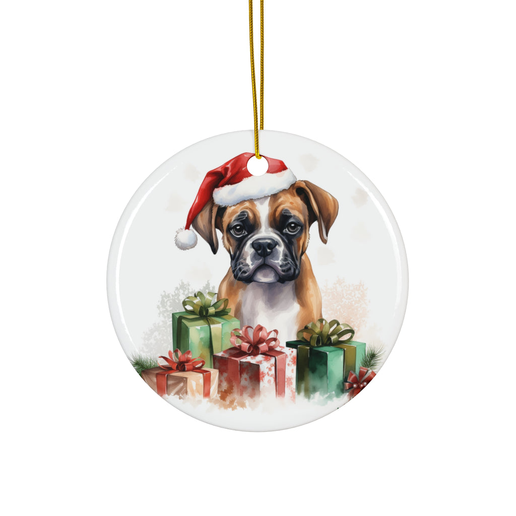 Ceramic Ornament - Christmas Brittany Spaniel Dog      Item #4144479 - Buckshot's Bargain Barn