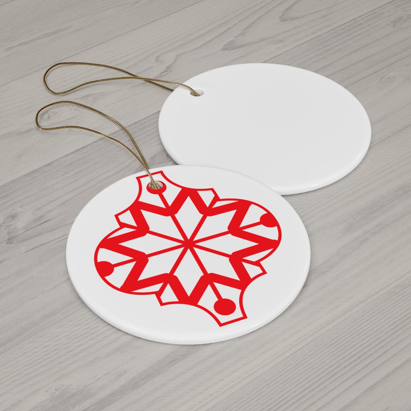 Arabesque Ceramic Disc Ornament      Item #3270013