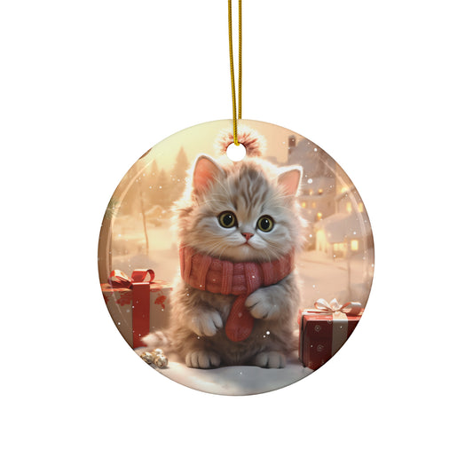 Cat Ceramic Ornament          Item #585047