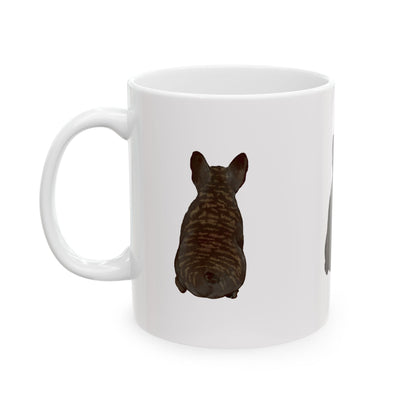 Dog Silhouette Mug – Back View Ceramic Coffee Cup 11oz    Item #30912