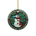 Snowman Ceramic Ornament        Item #1711798 - Buckshot's Bargain Barn