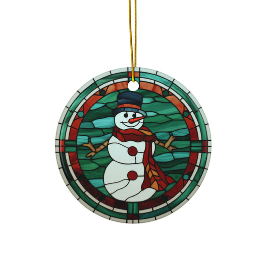 Snowman Ceramic Ornament        Item #1711798