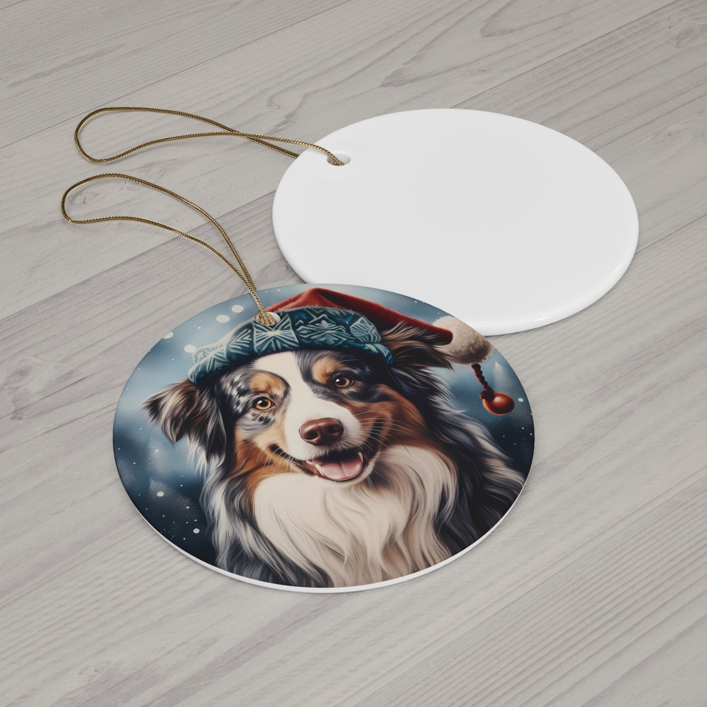 Dog Ceramic Disc Ornament             Item #634452