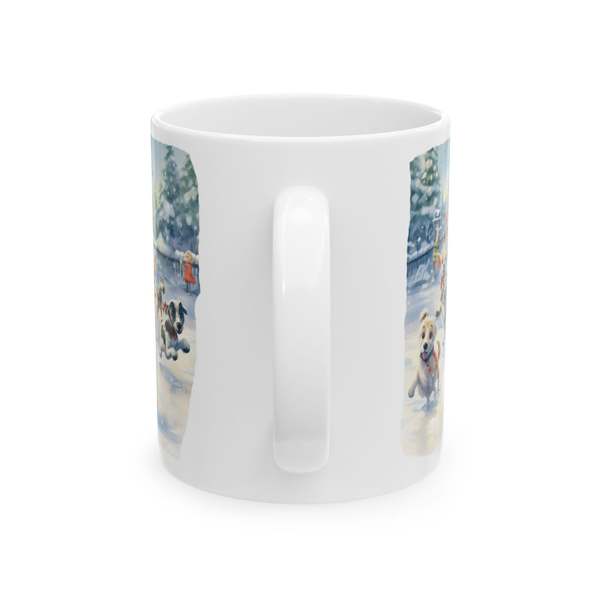 Winter Dog Park Ceramic Mug 11oz  Item #688008