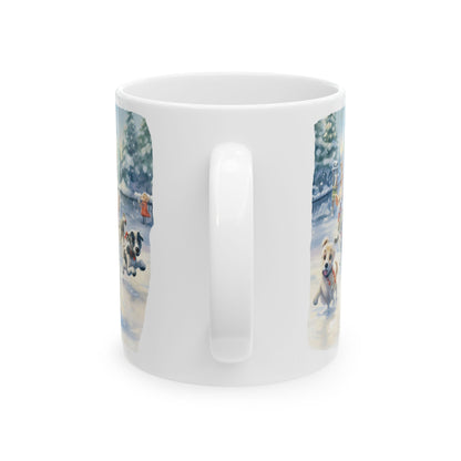 Winter Dog Park Ceramic Mug 11oz  Item #688008