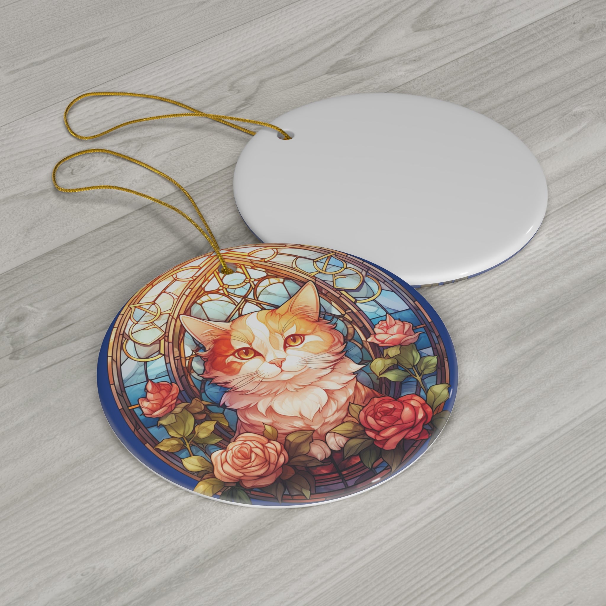 Cat Ceramic Ornament           Item #1433407 - Buckshot's Bargain Barn