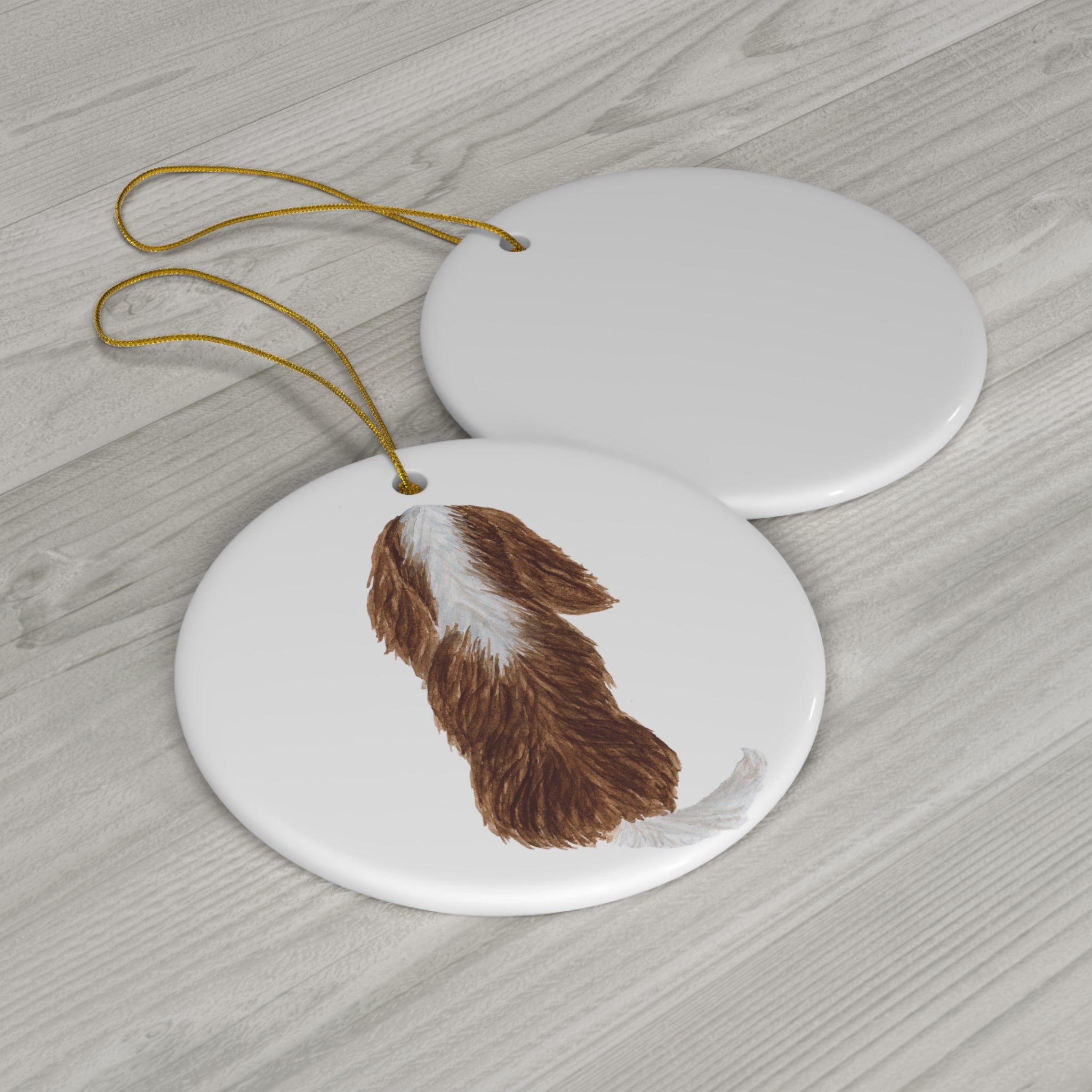 Dog Ceramic Disc Ornament          Item #3708422