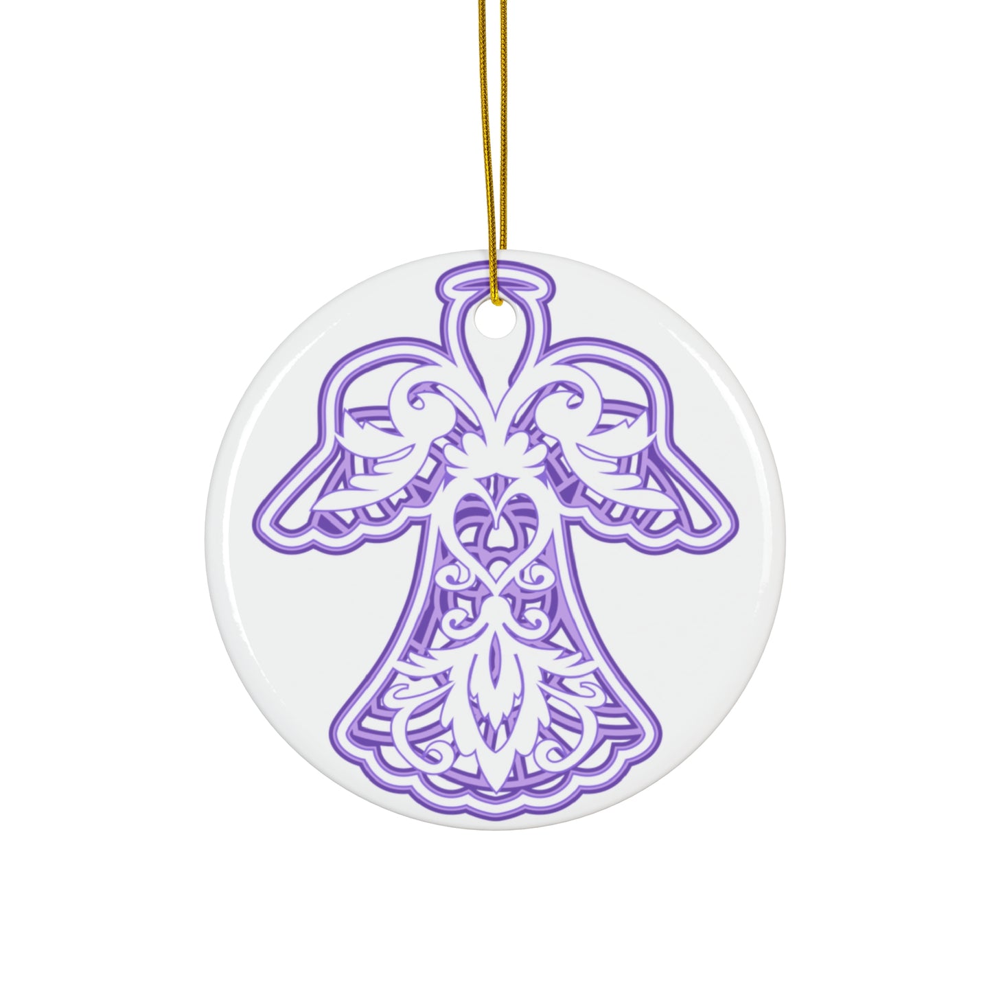 Angel Ceramic Disc Ornament      Item #2045197