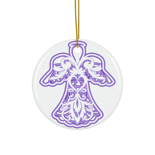 Angel Ceramic Disc Ornament      Item #2045197