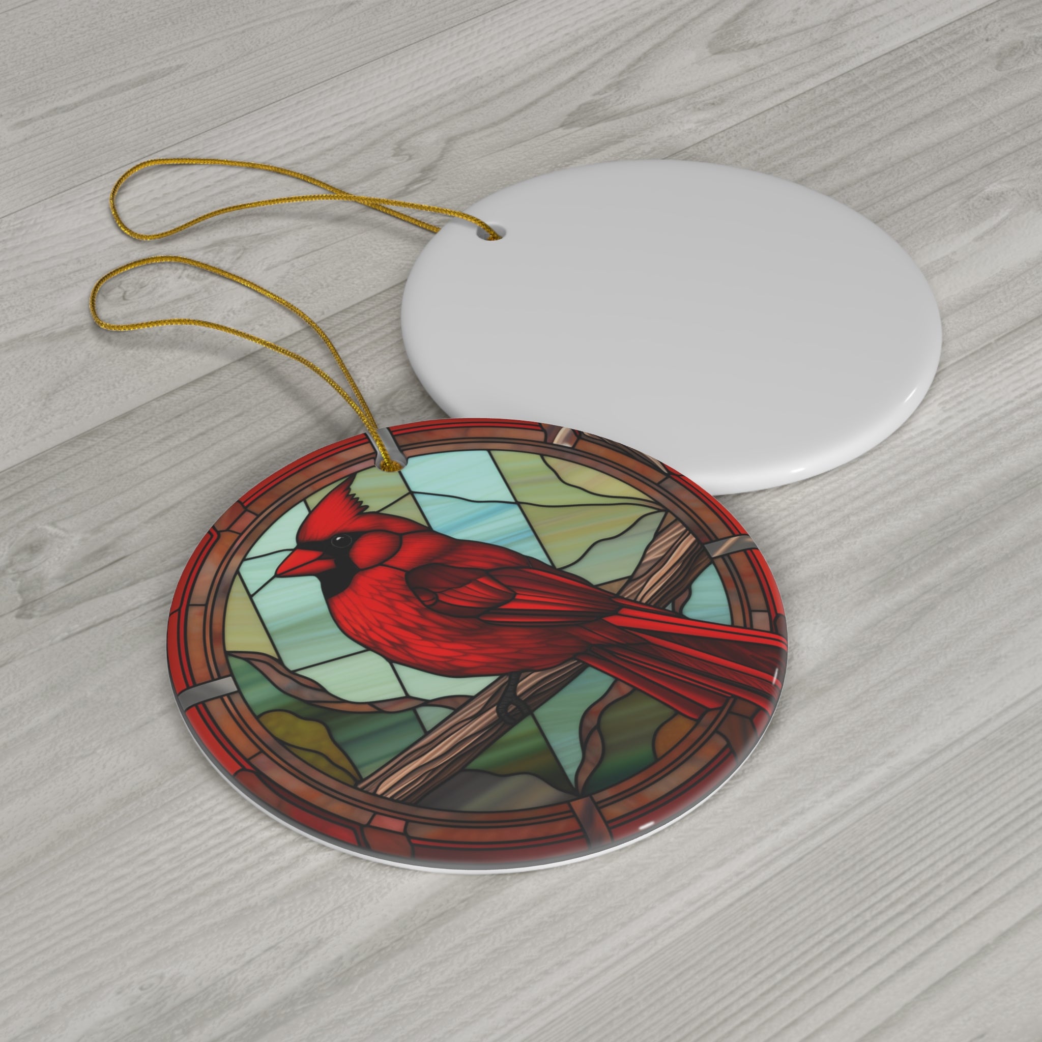 Christmas Cardinal Ceramic Ornament       Item #984889 - Buckshot's Bargain Barn