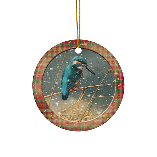 Christmas Birds Ceramic Disc Ornament     Item #1726536