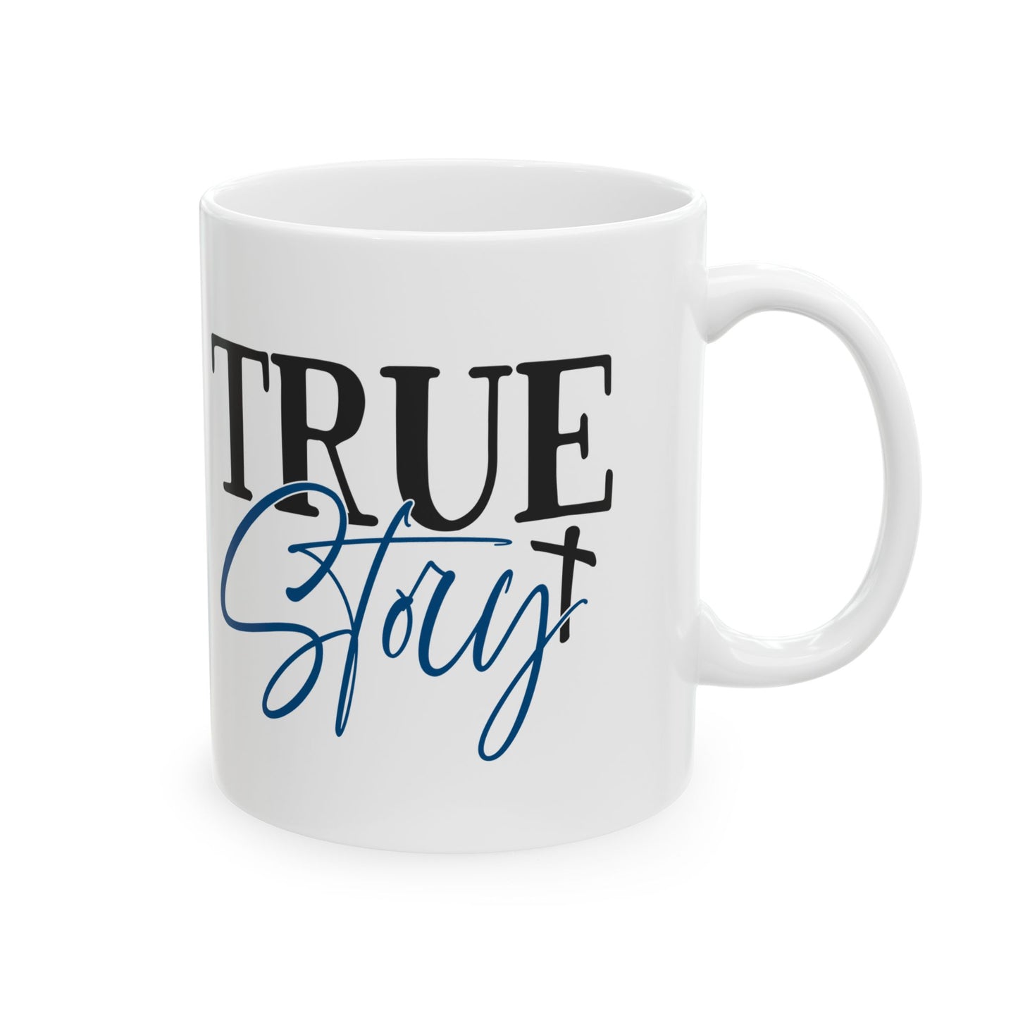True Grit Ceramic Mug – Inspirational Script Coffee Cup 11oz   Item #132131
