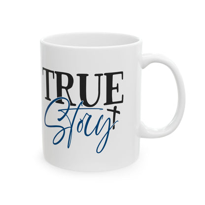True Grit Ceramic Mug – Inspirational Script Coffee Cup 11oz   Item #132131