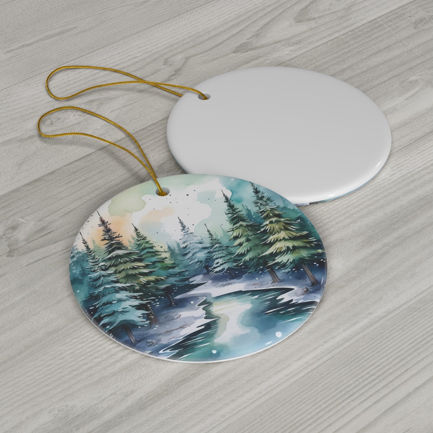 Ceramic Ornament - Christmas Scene     Item #2818138