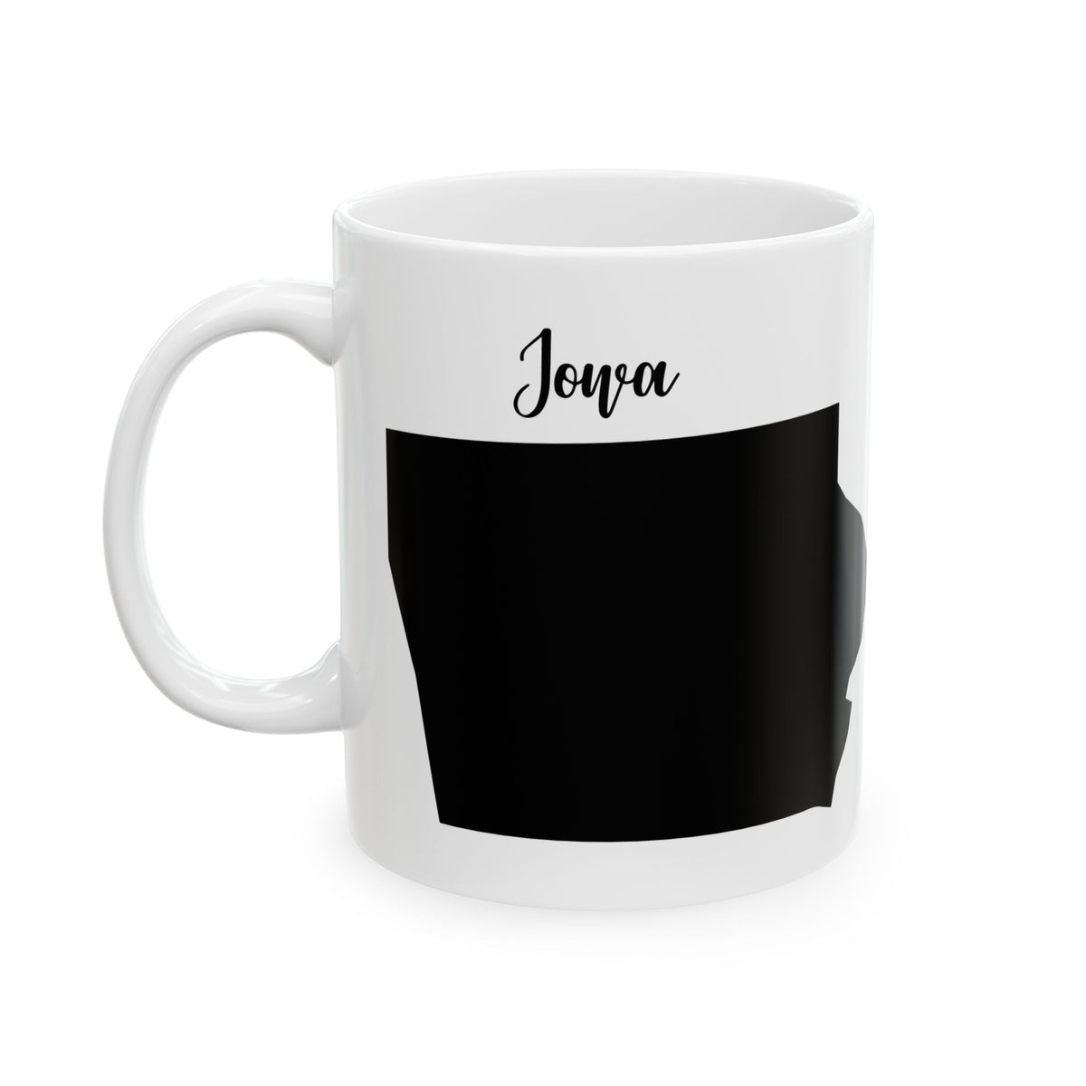Iowa State Silhouette Ceramic Mug – 11oz    Item #24586