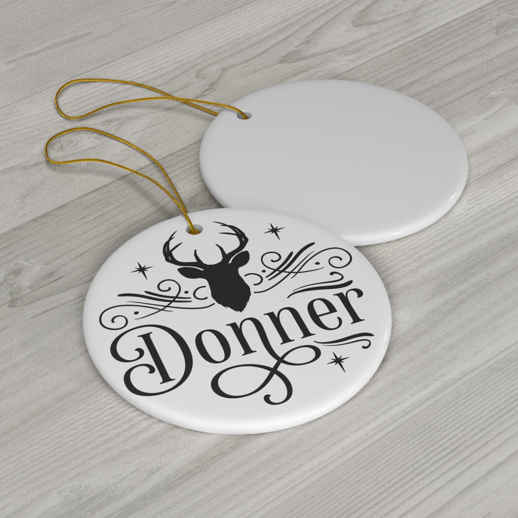 Donner Reindeer Ceramic Ornament      Item #1927243 - Buckshot's Bargain Barn