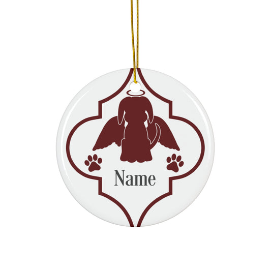 Ceramic Ornaments - Angel Dog - Personalized     Item #4201088