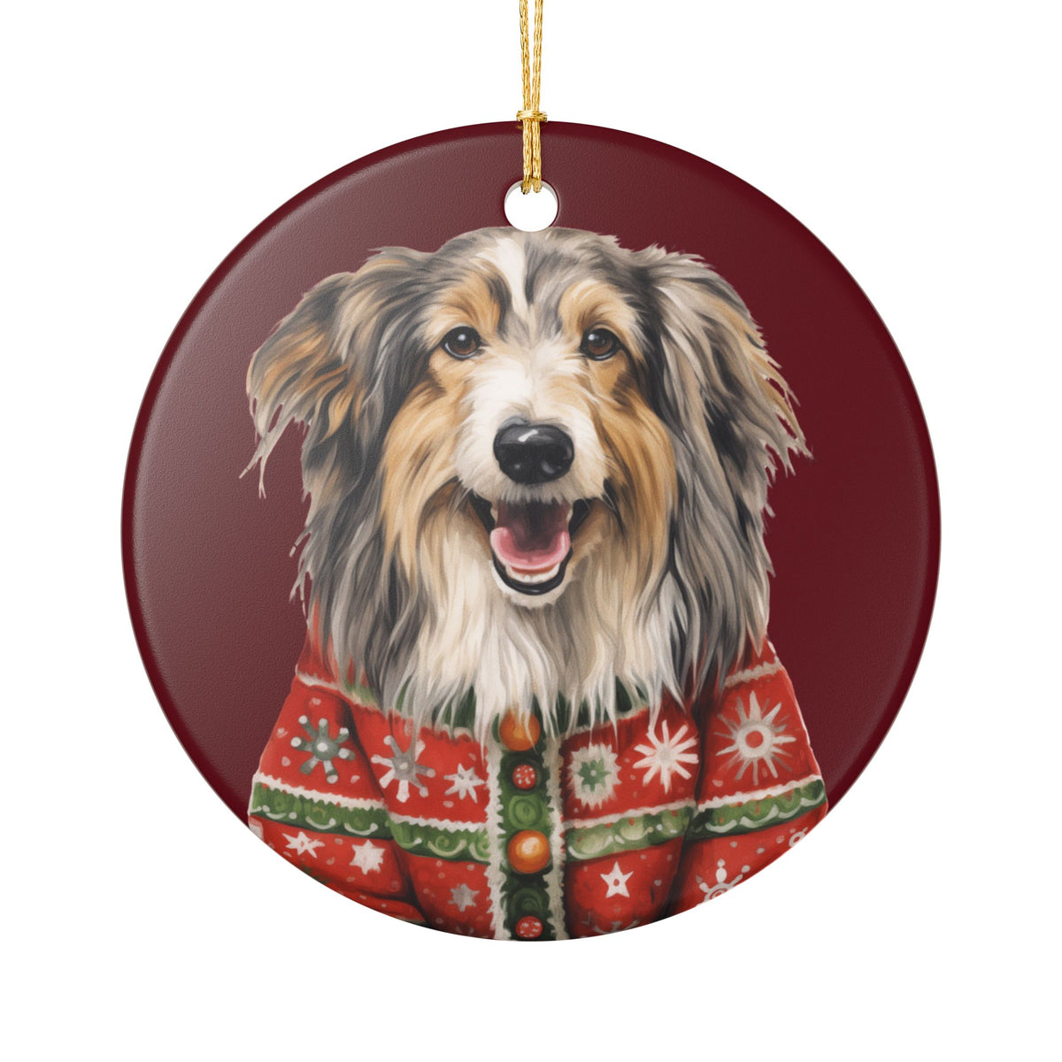 Festive Dog Christmas Ornament   Item #454786
