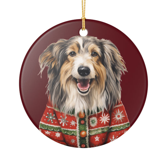 Festive Dog Christmas Ornament   Item #454786