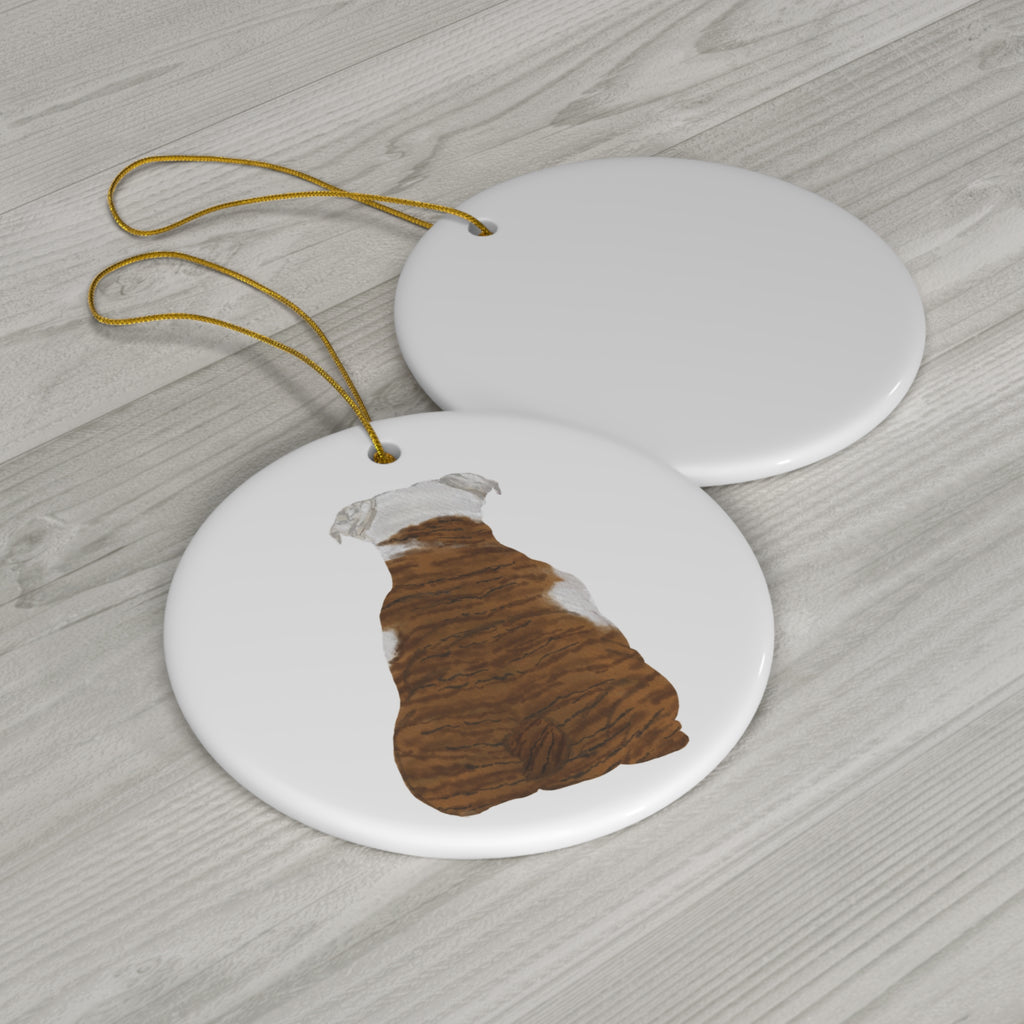 Dog Ceramic Disc Ornament           Item #70607