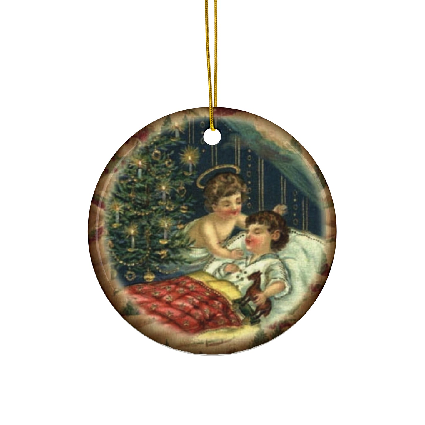 Angels Ceramic Disc Ornament         Item #173811