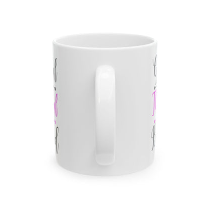 Thankful Grateful Blessed Ceramic Mug — Inspirational Coffee Cup 11oz   Item #788057