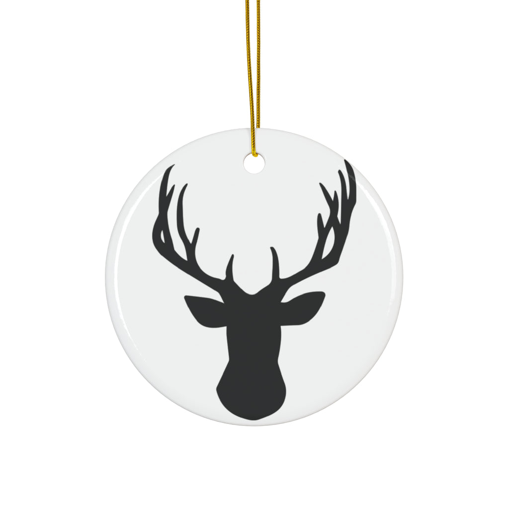 Deer Ceramic Disc Ornament        Item #3151472 - Buckshot's Bargain Barn