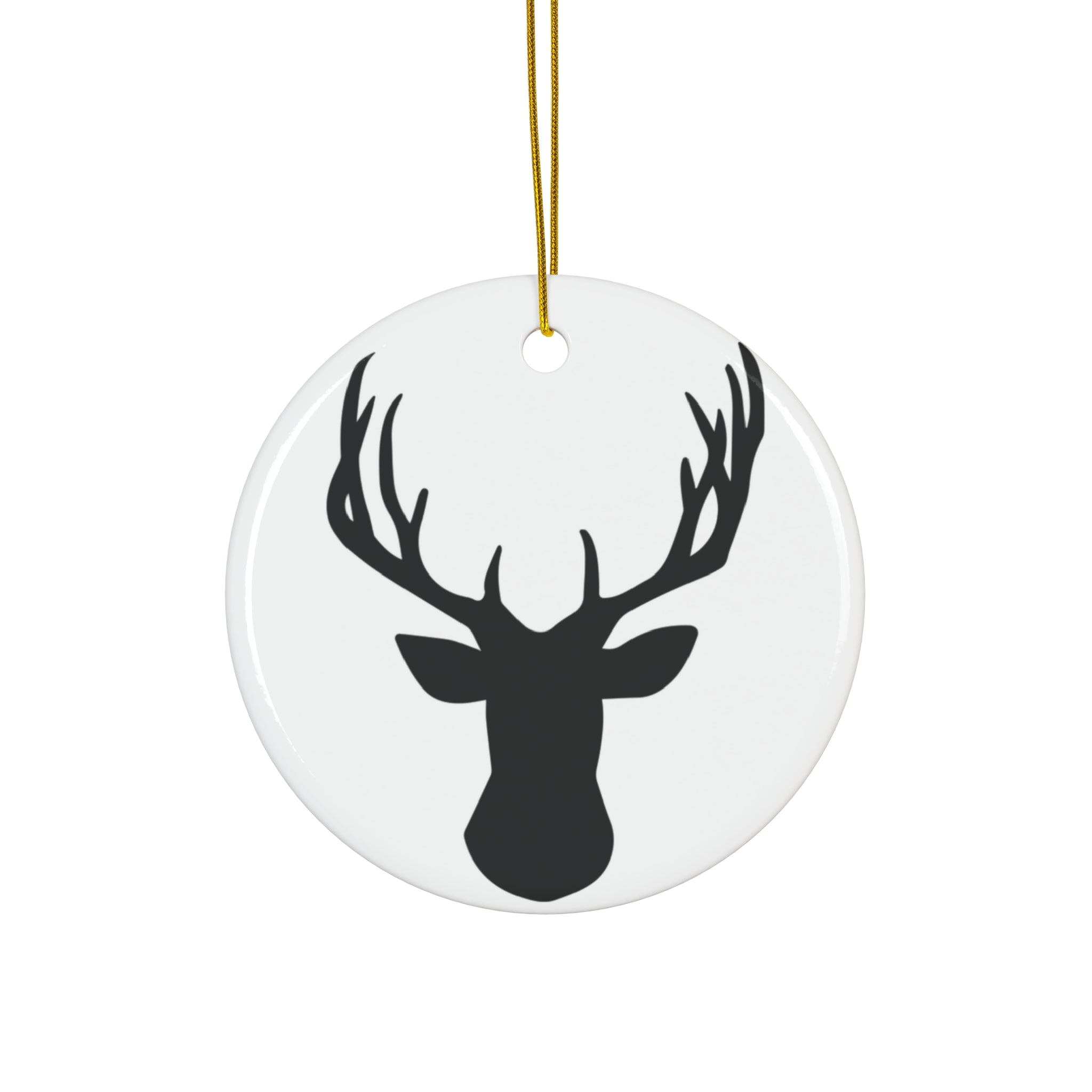 Deer Ceramic Disc Ornament        Item #3151472 - Buckshot's Bargain Barn