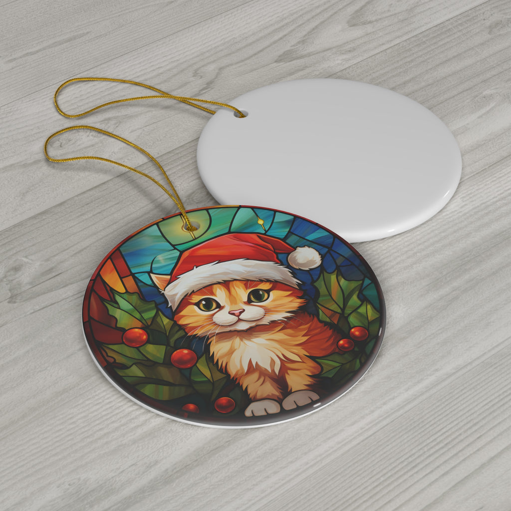Cat Ceramic Ornament       Item #991117 - Buckshot's Bargain Barn