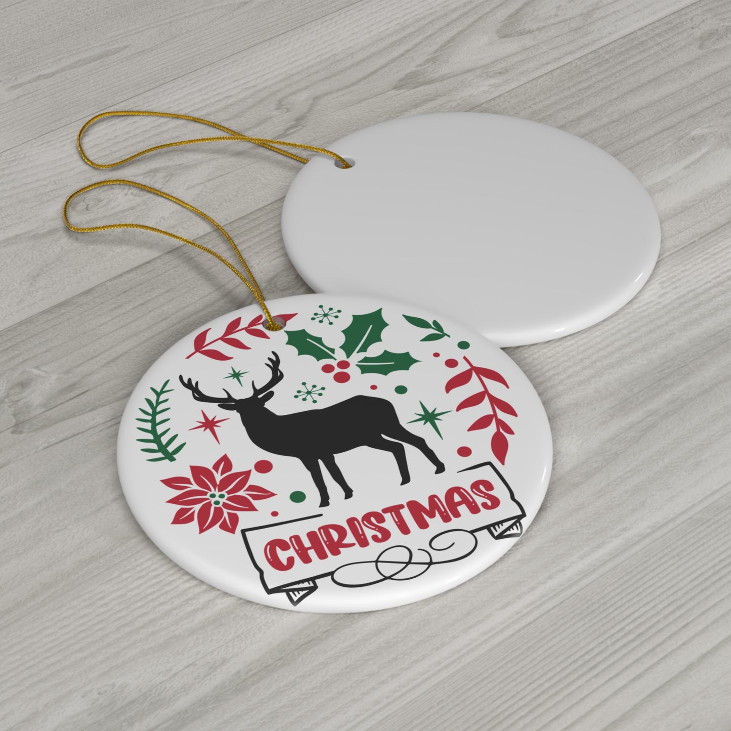 Christmas Ceramic Disc Ornament          Item #8973641