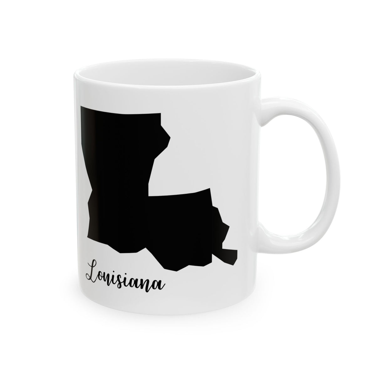 Louisana State Silhouette Ceramic Mug – 11oz    Item #64354