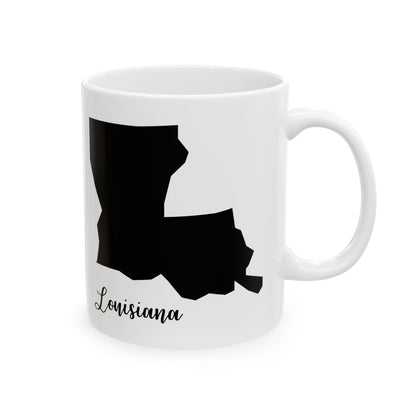 Louisana State Silhouette Ceramic Mug – 11oz    Item #64354
