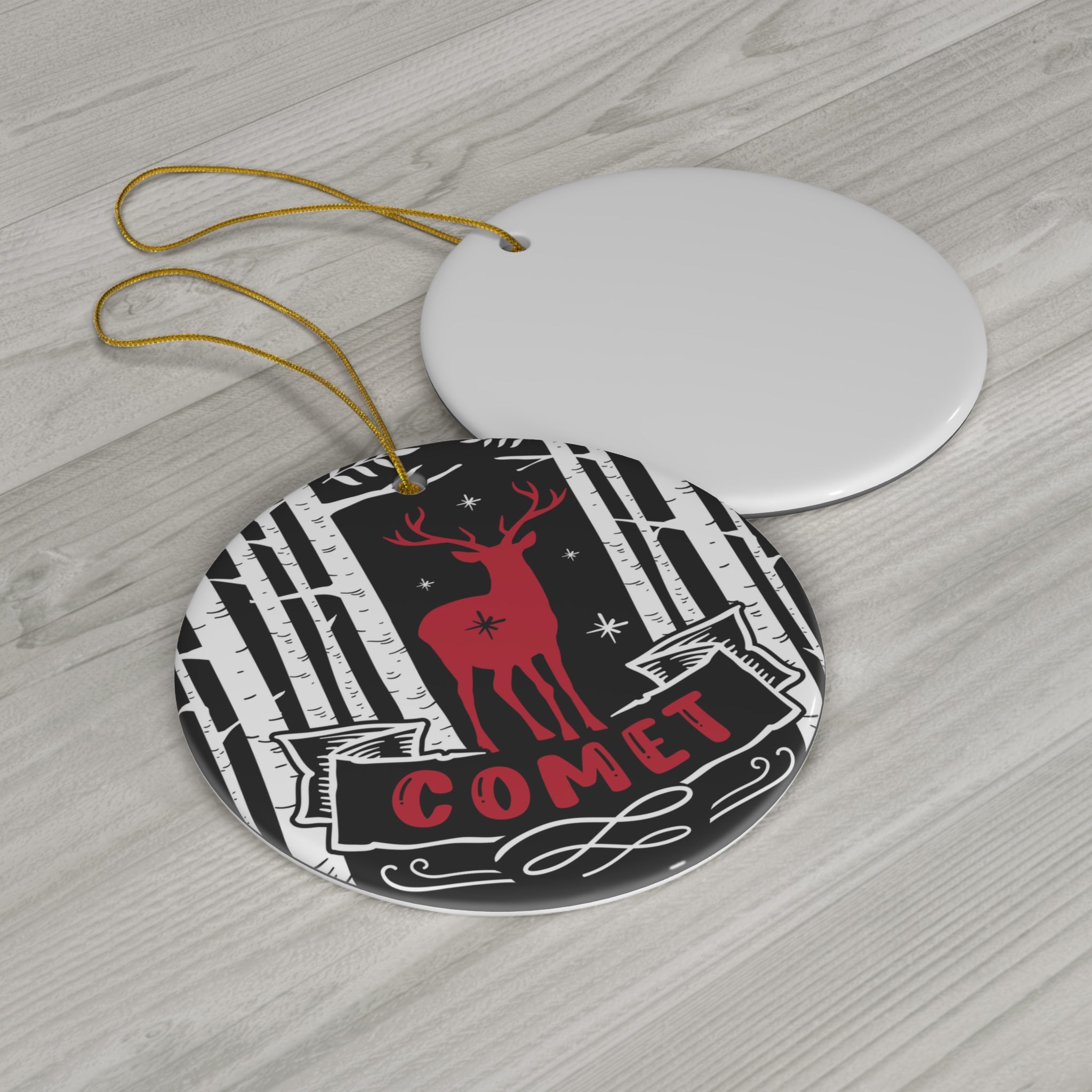 Comet Ceramic Disc Ornament        Item #6998038