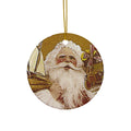Santa Ceramic Disc Ornament         Item #1739418