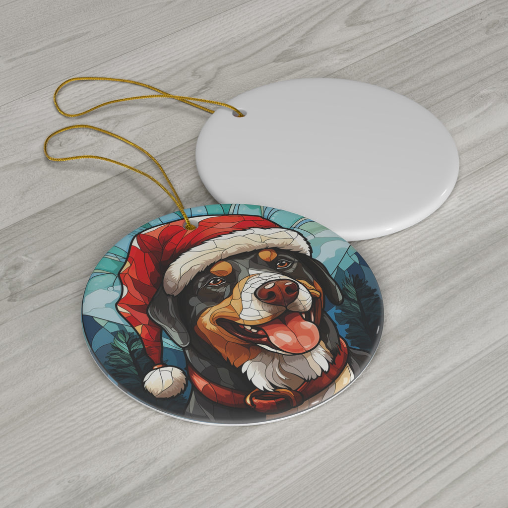 Greater Swiss Mountain Dog Ceramic Disc Ornament                 Item #2668394