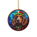 Dog Ceramic Disc Ornament            Item #8102657