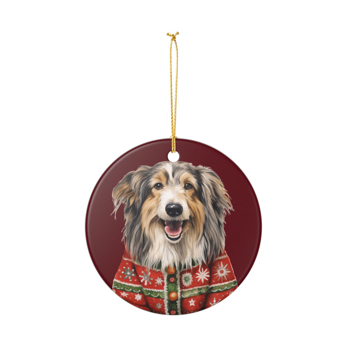 Festive Dog Christmas Ornament   Item #454786