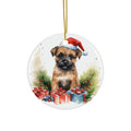 Ceramic Ornament - Border Terrier Christmas     Item #7350601