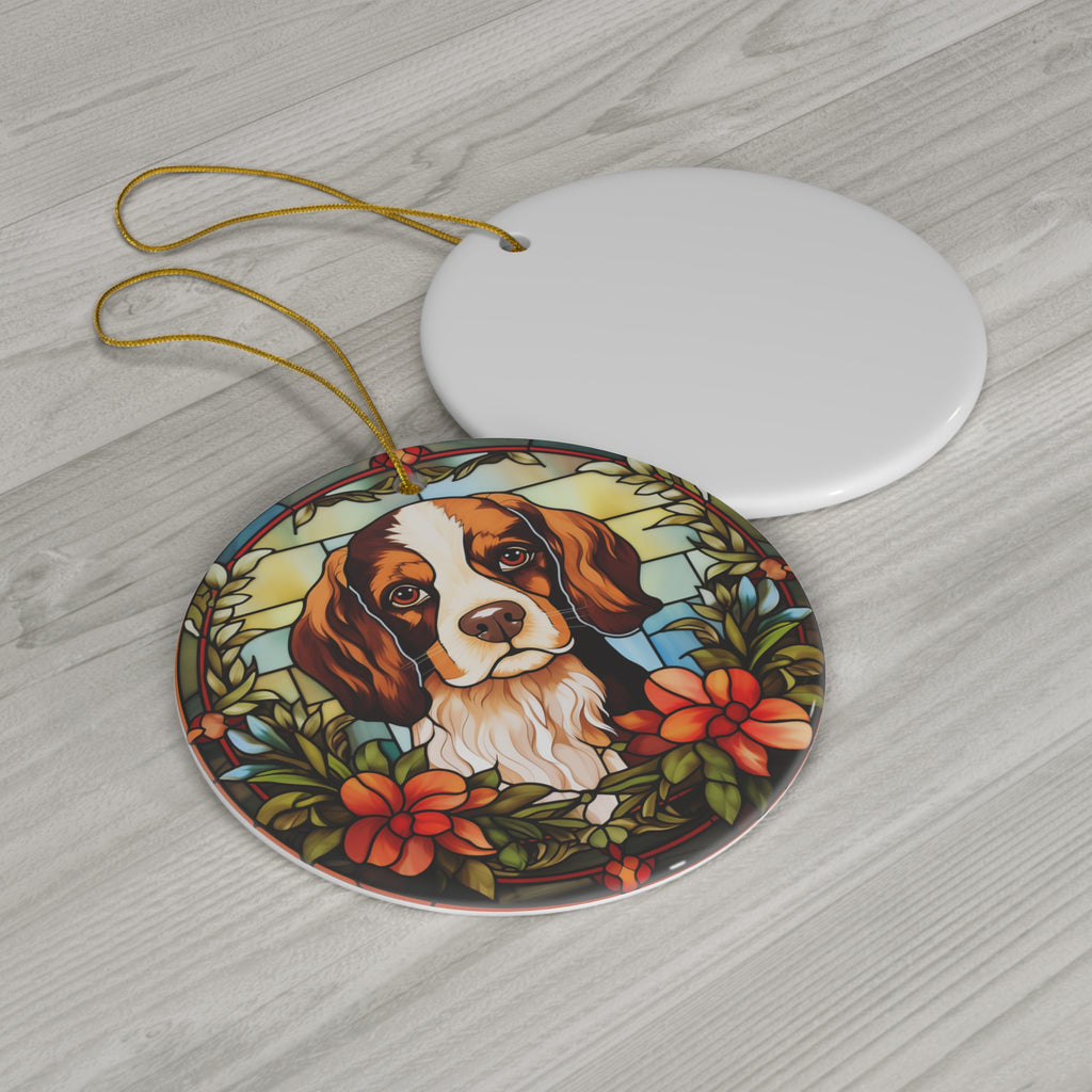 Dog Ceramic Disc Ornament        Item #3192633