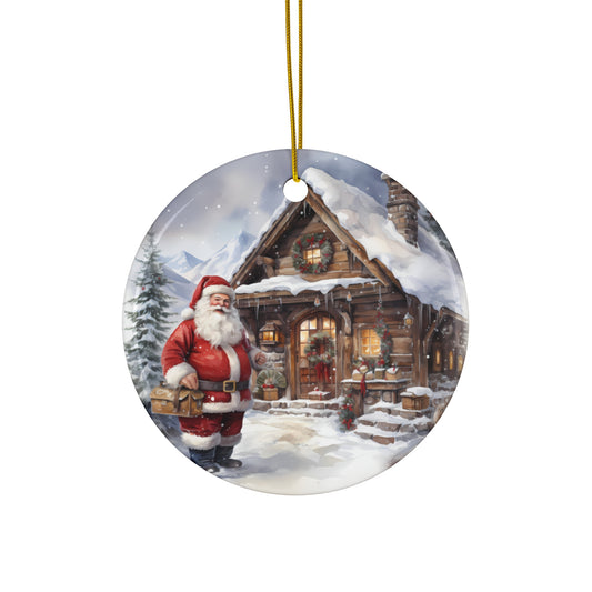 Santa Ceramic Ornament        Item #7767184