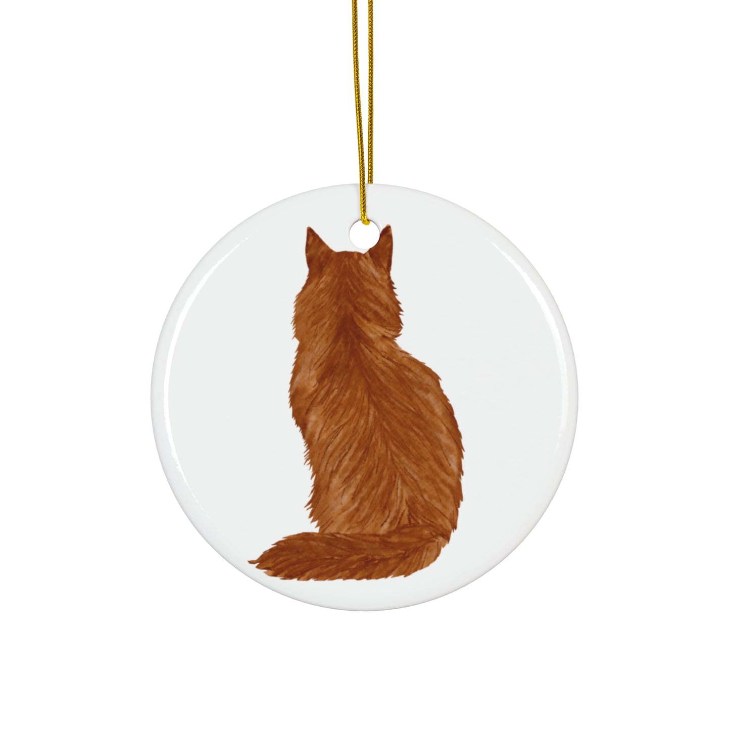 Cat Ceramic Disc Ornament        Item #1499178