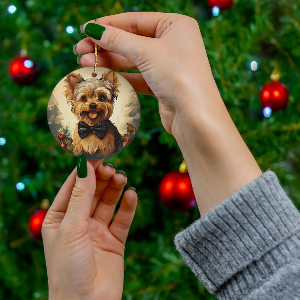 Dog Ceramic Disc Ornament          Item #2517168