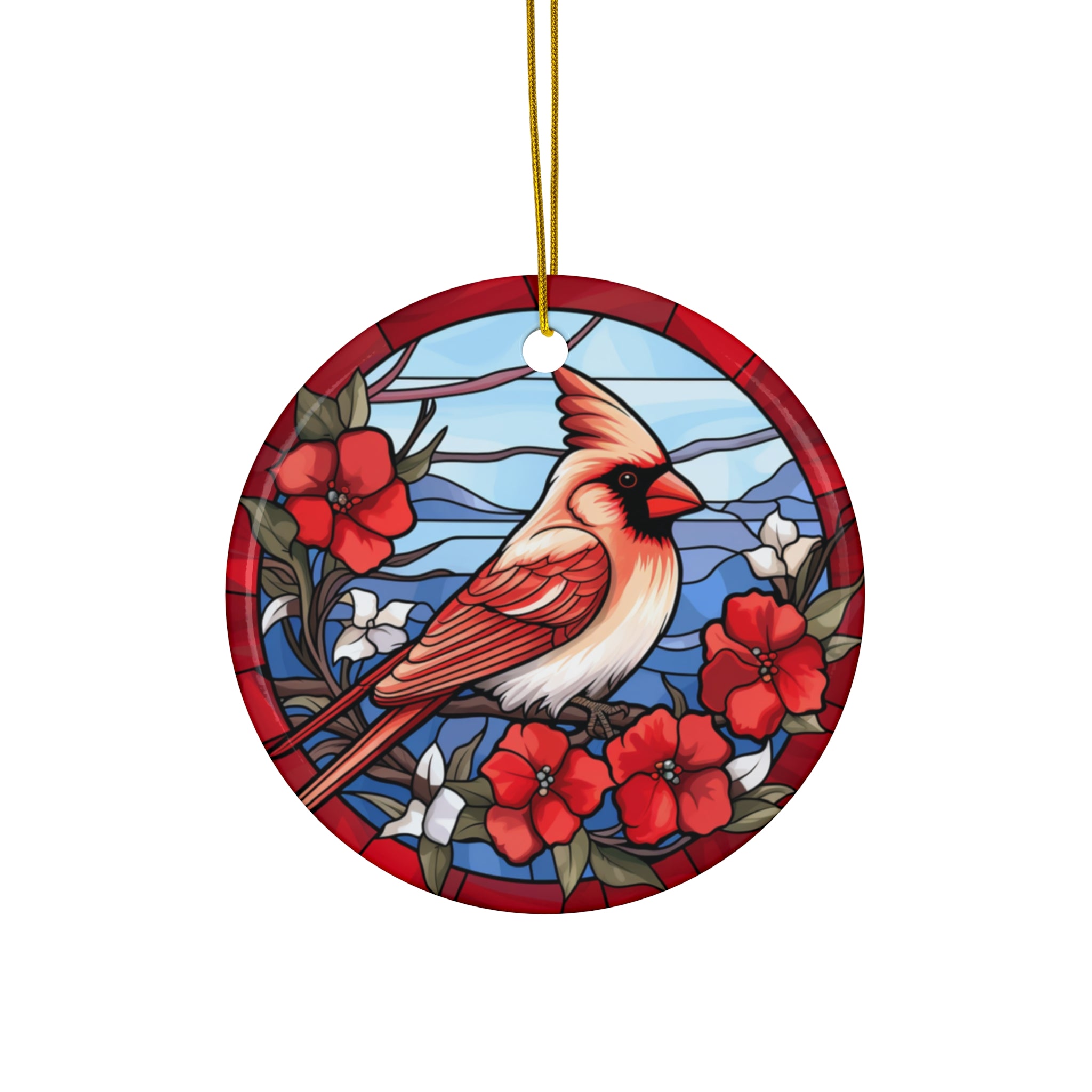 Christmas Cardinal Ceramic Ornament      Item #3747894 - Buckshot's Bargain Barn