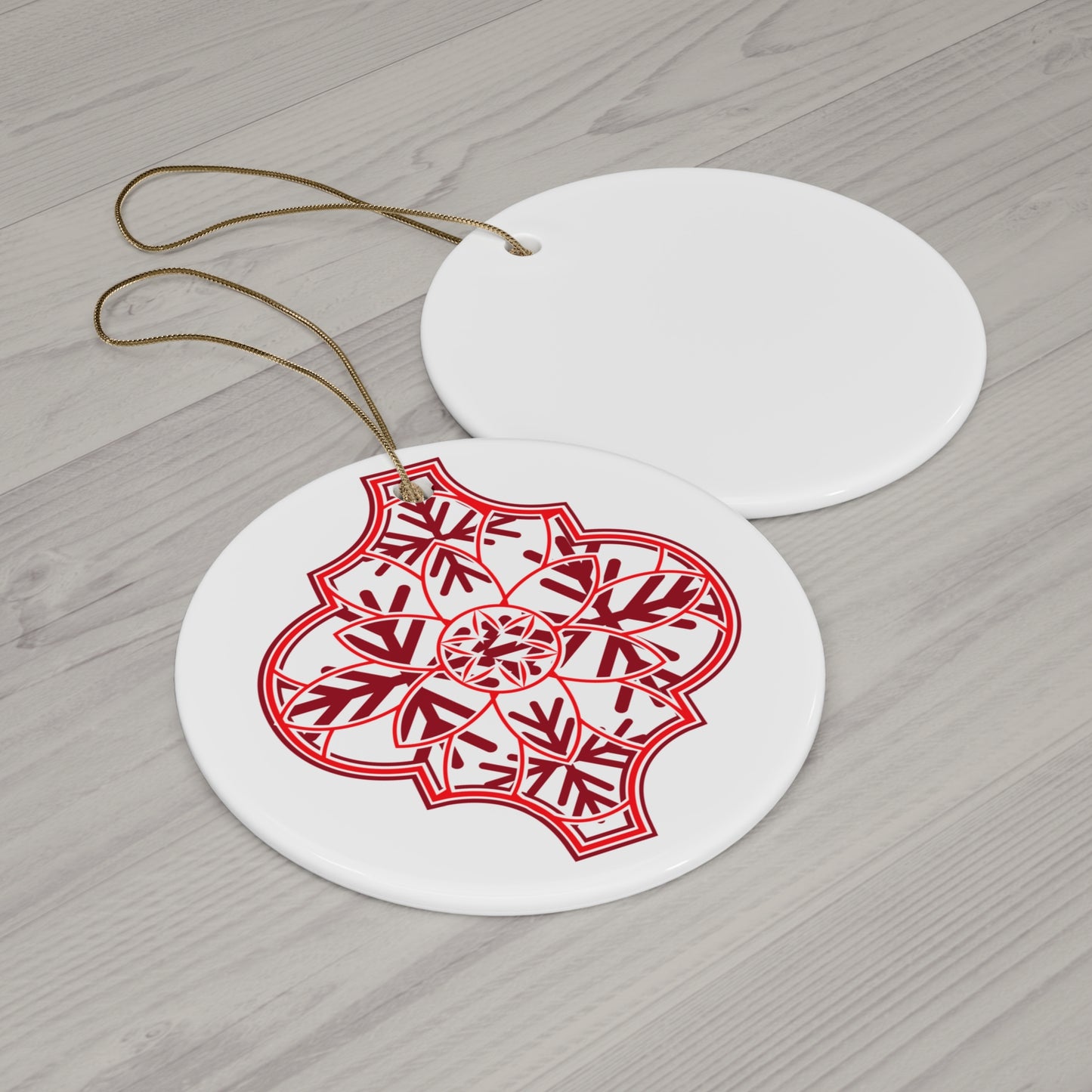 Arabesque Ceramic Disc Ornament       Item #4986731