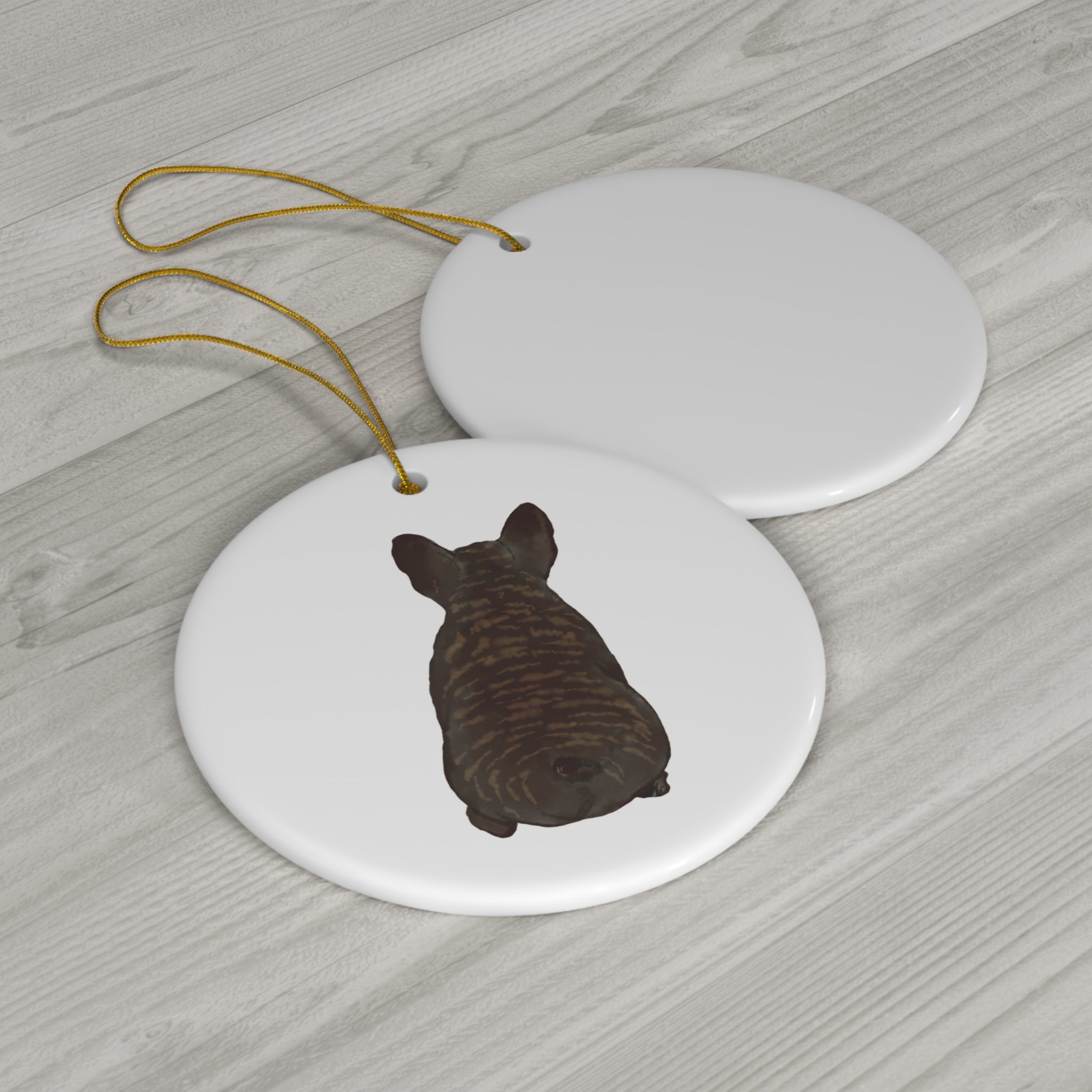 Dog Ceramic Disc Ornament          Item #3118329