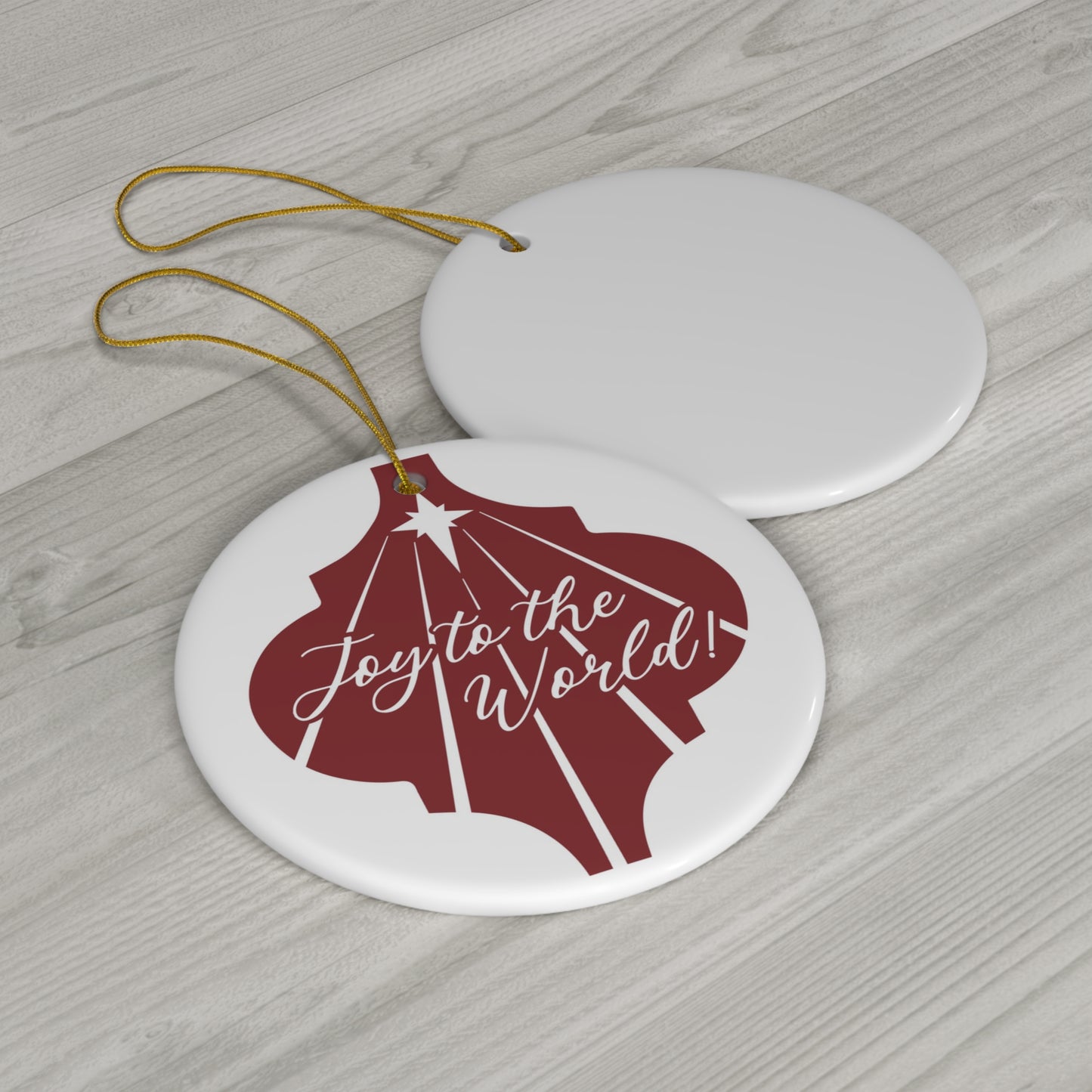 Joy To The World! Ceramic Disc Ornament       Item #7065895