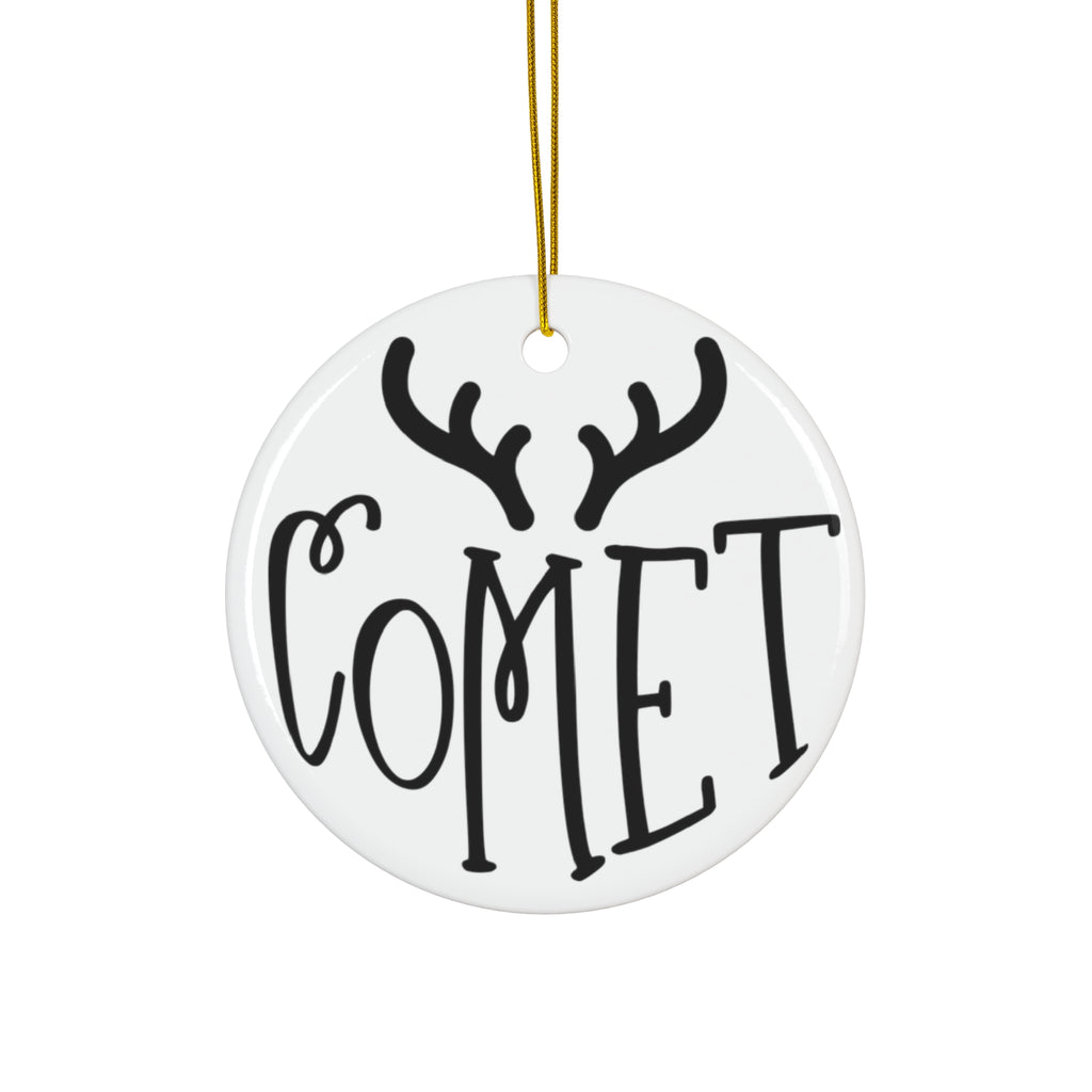 Comet Reindeer Ceramic Ornament By Santa's Creations     Item #1950269 - Buckshot's Bargain Barn