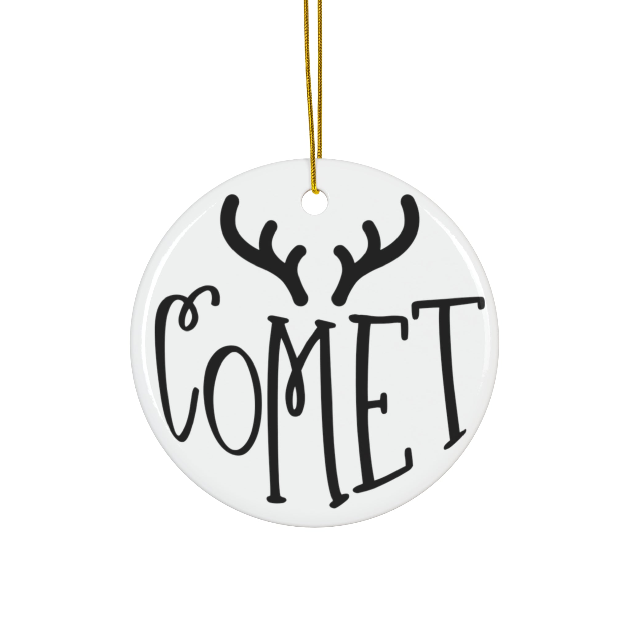 Comet Reindeer Ceramic Ornament By Santa's Creations     Item #1950269 - Buckshot's Bargain Barn